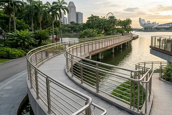 درابزين من الفولاذ المقاوم للصدأ