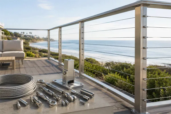 Stainless Steel Railing Guide: Handrail, Rail, Cable, and 316 Stainless Steel Railing System Components 3 jiug2