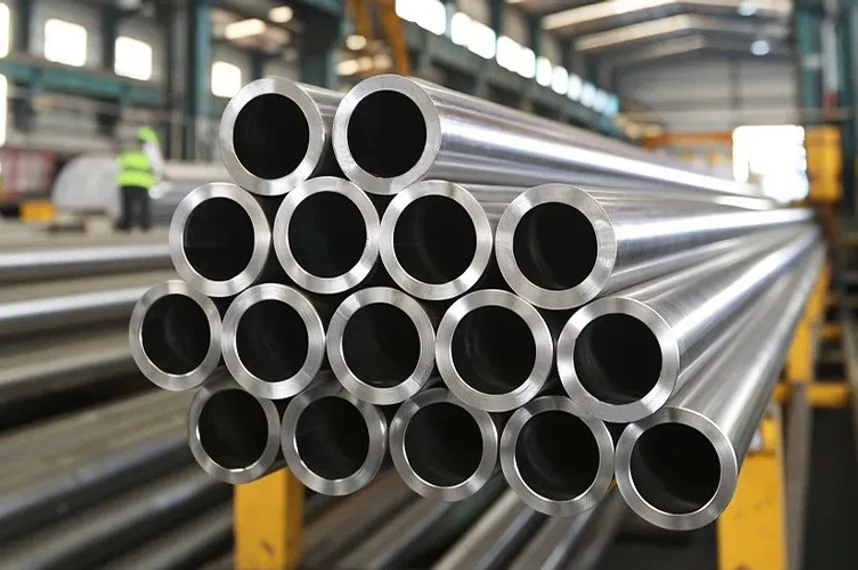 Seamless stainless steel pipe cross-section