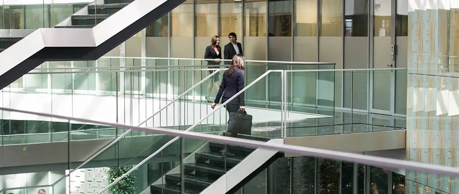 glass balustrade stairs
