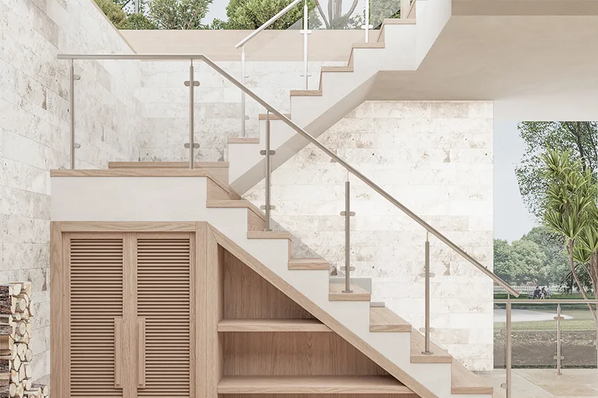 glass balustrade stairs