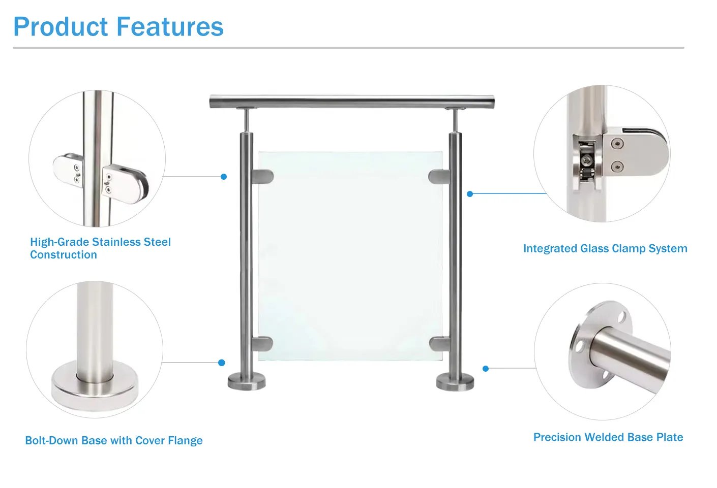 Stainless Steel Railings for Balcony