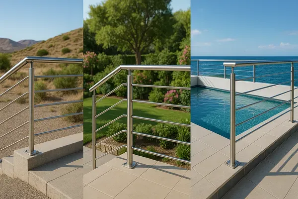 outdoor stainless railing grade choice