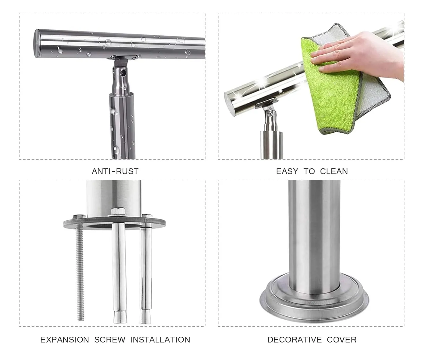 Handrails for Concrete Steps