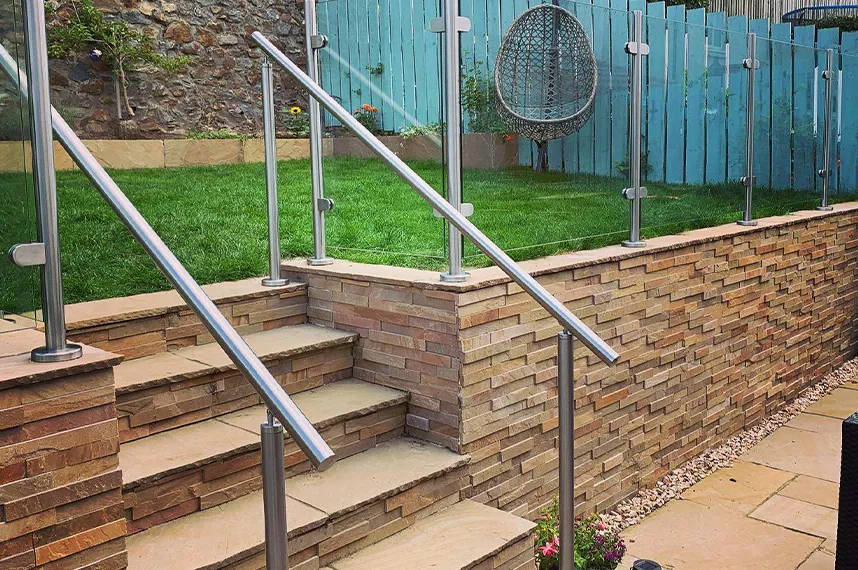 Handrails for Concrete Steps