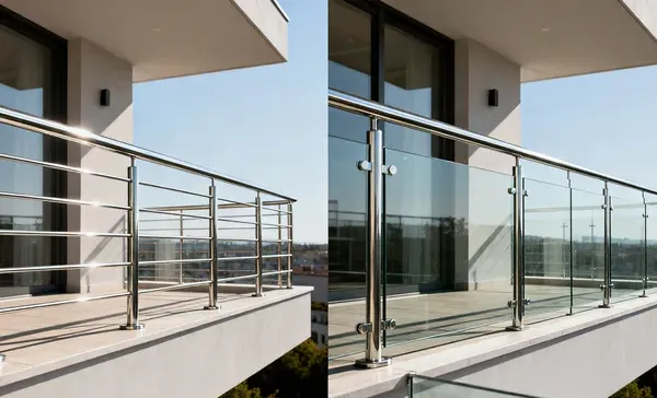 Modern Stainless Steel Railing Design: A Complete Guide for Architects and Contractors 1 glass railing system vs stainless steel railing system
