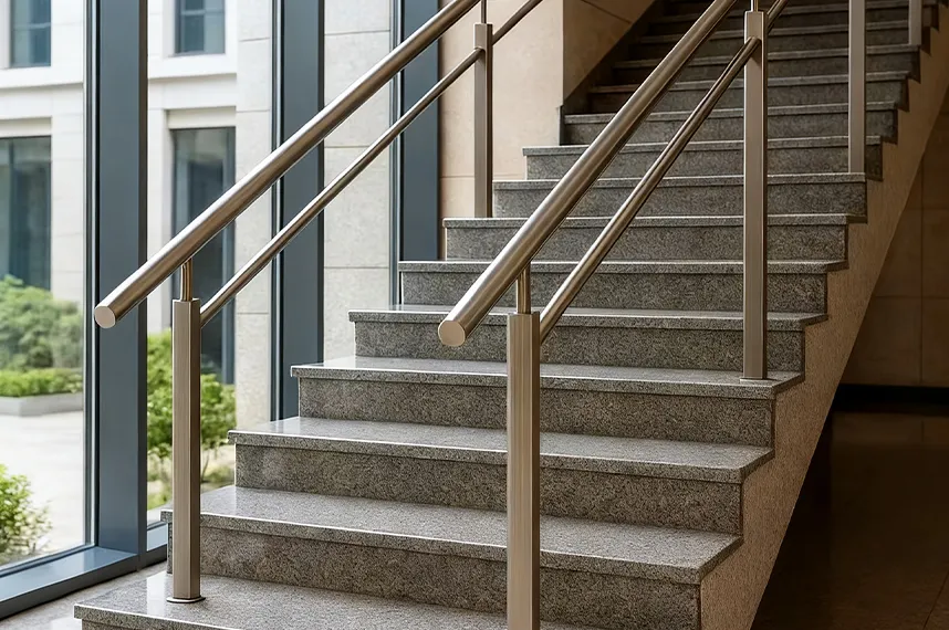 מעקה ידני מפלדת אל-חלד