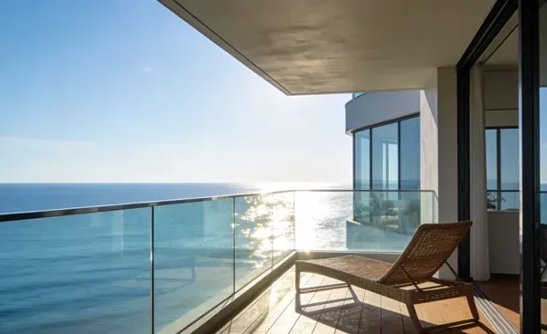 balcony glass railing